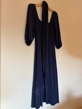 Rachel Pally Linen Blend Dress in Navy